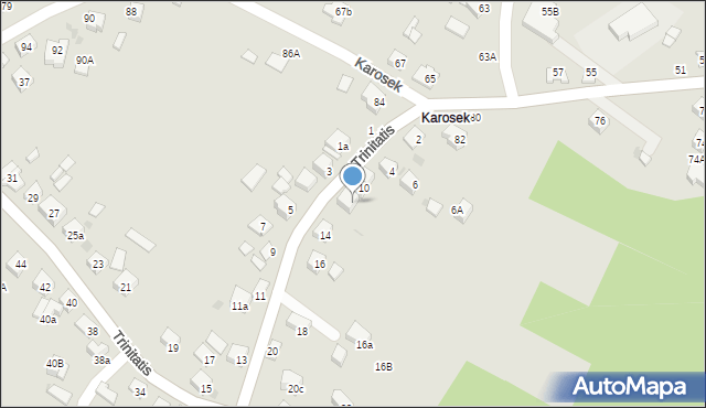 Bochnia, Trinitatis, 12, mapa Bochni