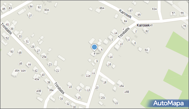 Bochnia, Trinitatis, 7, mapa Bochni