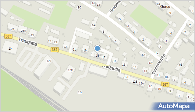 Boguszów-Gorce, Traugutta Romualda, gen., 18, mapa Boguszów-Gorce