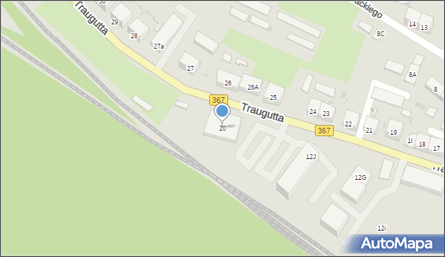 Boguszów-Gorce, Traugutta Romualda, gen., 20, mapa Boguszów-Gorce