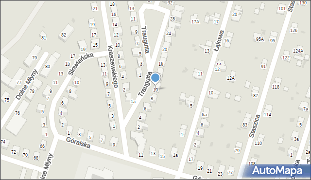 Bolesławiec, Traugutta Romualda, gen., 10, mapa Bolesławca