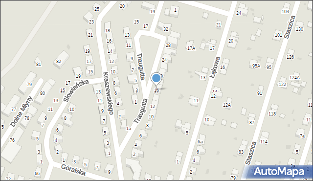 Bolesławiec, Traugutta Romualda, gen., 16, mapa Bolesławca