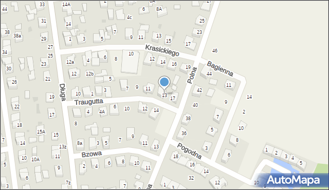 Bolszewo, Traugutta Romualda, gen., 13, mapa Bolszewo