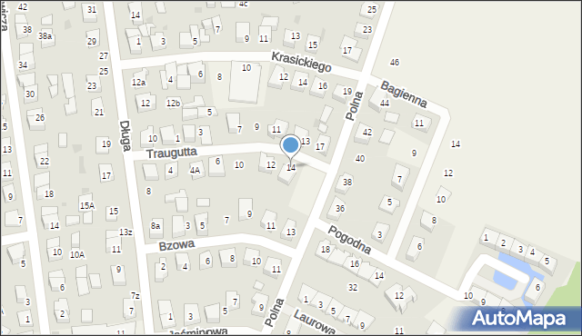 Bolszewo, Traugutta Romualda, gen., 14, mapa Bolszewo