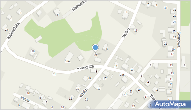 Boruszowice, Traugutta Romualda, gen., 16, mapa Boruszowice