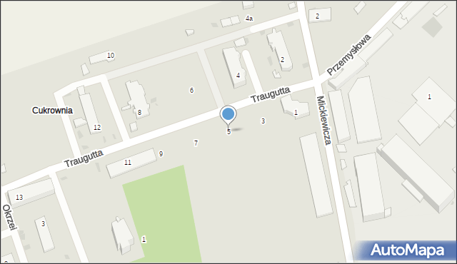 Brześć Kujawski, Traugutta Romualda, gen., 5, mapa Brześć Kujawski