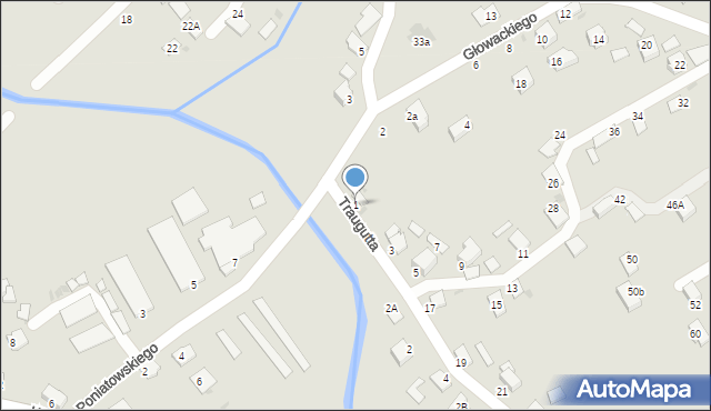 Brzozów, Traugutta Romualda, gen., 1, mapa Brzozów