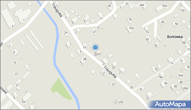 Brzozów, Traugutta Romualda, gen., 21, mapa Brzozów