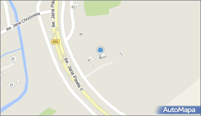 Brzozów, Traugutta Romualda, gen., 69, mapa Brzozów