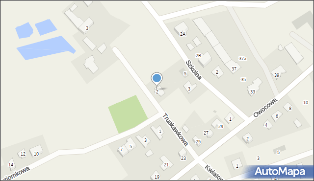 Brzozówka, Truskawkowa, 2, mapa Brzozówka