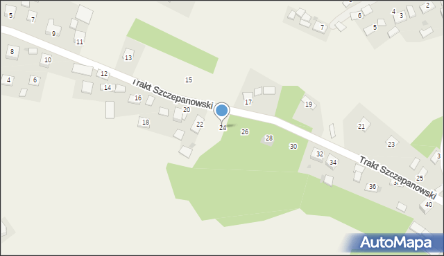 Bucze, Trakt Szczepanowski, 24, mapa Bucze