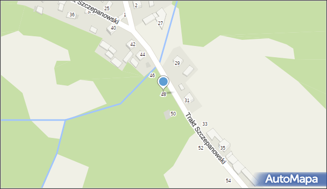 Bucze, Trakt Szczepanowski, 48, mapa Bucze