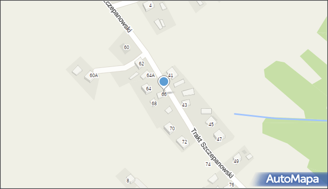 Bucze, Trakt Szczepanowski, 66, mapa Bucze