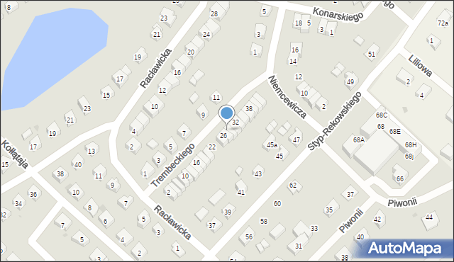 Bytów, Trembeckiego Stanisława, 28, mapa Bytów