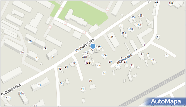 Chełm, Trubakowska, 39a, mapa Chełma