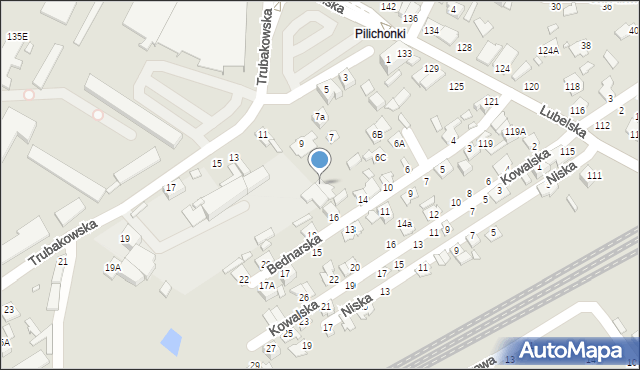 Chełm, Trubakowska, 9b, mapa Chełma