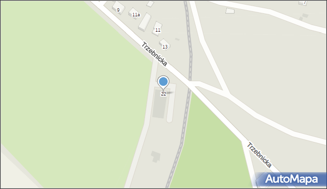 Chocianów, Trzebnicka, 22, mapa Chocianów