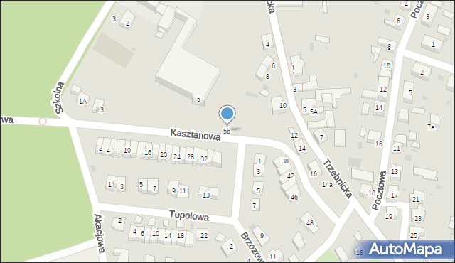 Chocianów, Trzebnicka, 5b, mapa Chocianów