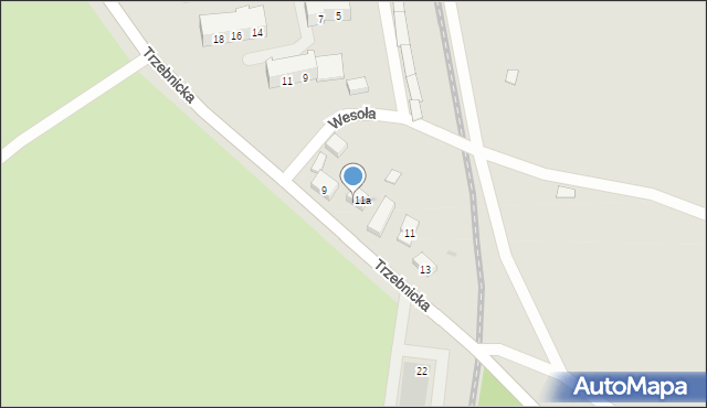 Chocianów, Trzebnicka, 9a, mapa Chocianów