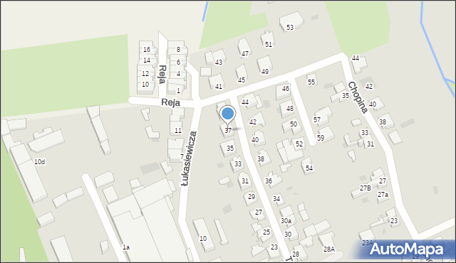 Chodzież, Traugutta Romualda, gen., 37, mapa Chodzież