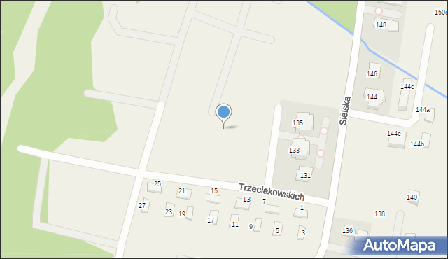 Chylice-Pólko, Trzeciakowskich Witolda i Zofii, 18, mapa Chylice-Pólko