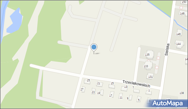 Chylice-Pólko, Trzeciakowskich Witolda i Zofii, 24, mapa Chylice-Pólko