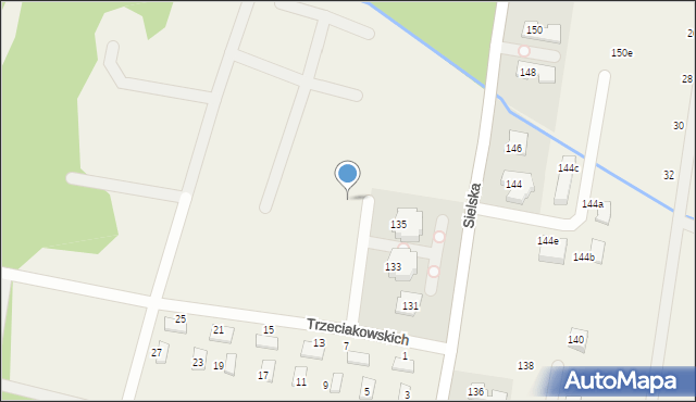 Chylice-Pólko, Trzeciakowskich Witolda i Zofii, 26, mapa Chylice-Pólko