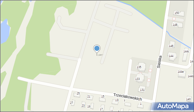 Chylice-Pólko, Trzeciakowskich Witolda i Zofii, 32, mapa Chylice-Pólko