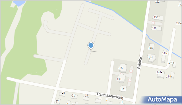 Chylice-Pólko, Trzeciakowskich Witolda i Zofii, 40, mapa Chylice-Pólko