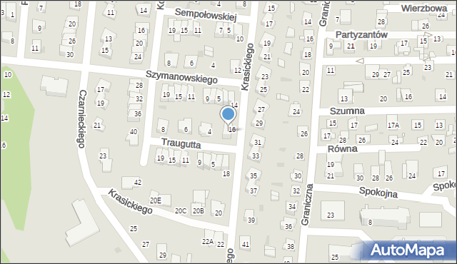 Ciechanów, Traugutta Romualda, gen., 2, mapa Ciechanów