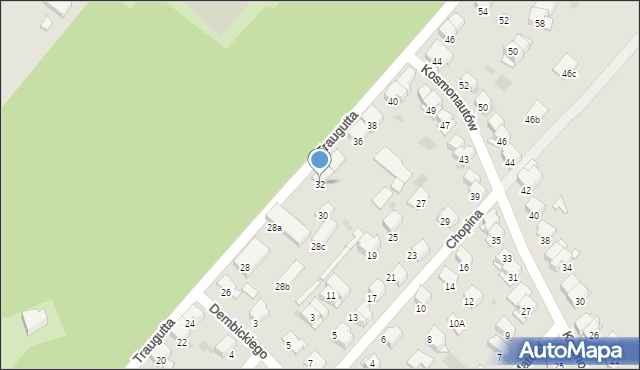 Ciechocinek, Traugutta Romualda, gen., 32, mapa Ciechocinek