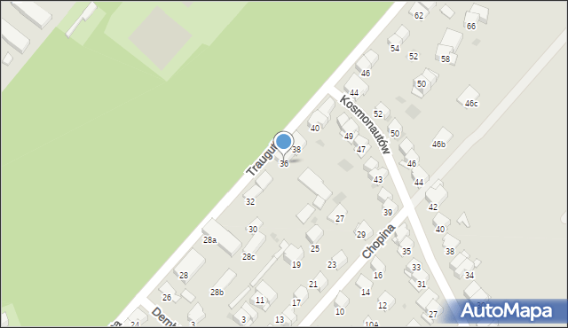 Ciechocinek, Traugutta Romualda, gen., 36, mapa Ciechocinek