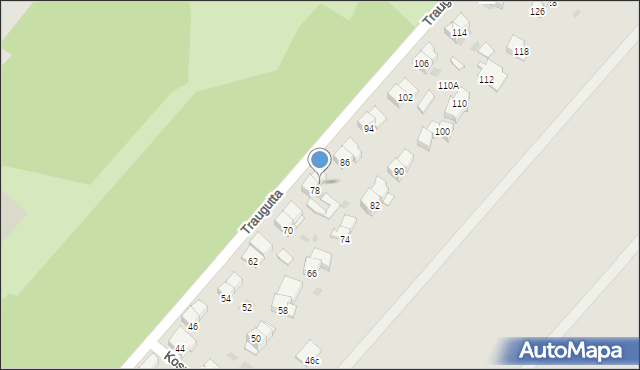 Ciechocinek, Traugutta Romualda, gen., 80, mapa Ciechocinek