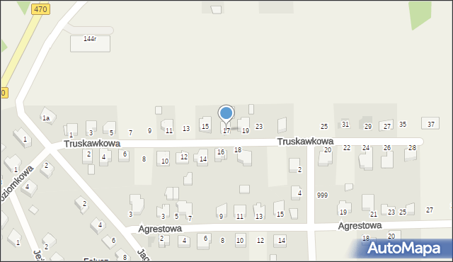 Cisew, Truskawkowa, 17, mapa Cisew