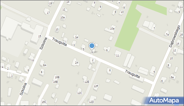Cybinka, Traugutta Romualda, gen., 7, mapa Cybinka