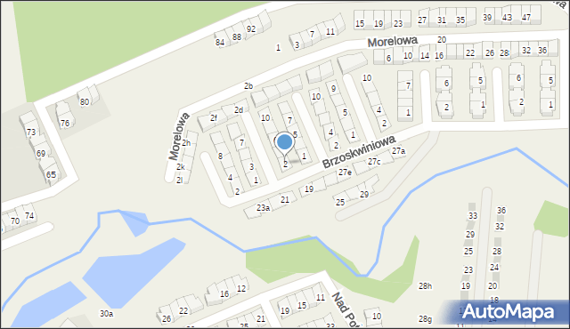 Czapury, Truskawkowa, 2, mapa Czapury