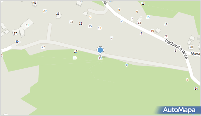 Czchów, Trawniki, 11, mapa Czchów