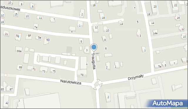 Czechowice-Dziedzice, Traugutta Romualda, gen., 4, mapa Czechowic-Dziedzic