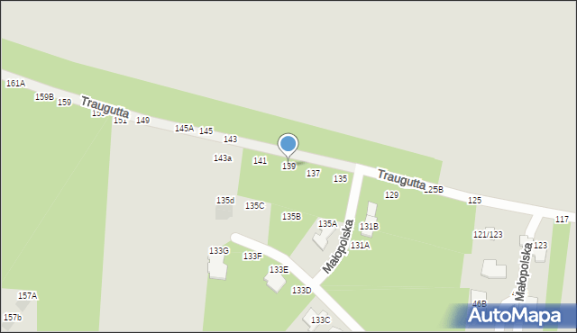 Częstochowa, Traugutta Romualda, gen., 139, mapa Częstochowy
