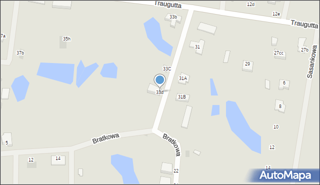 Człuchów, Traugutta Romualda, gen., 33d, mapa Człuchów