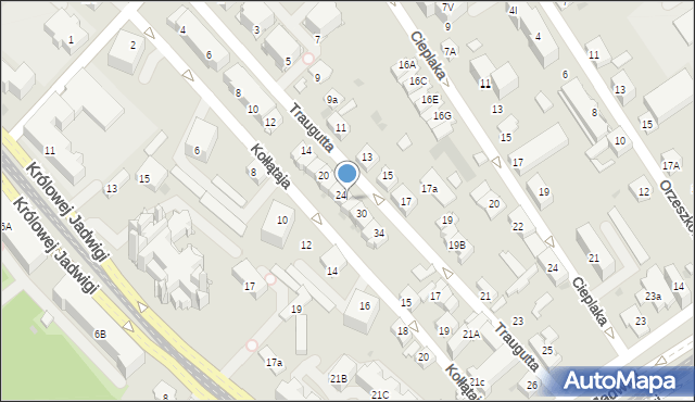 Dąbrowa Górnicza, Traugutta Romualda, gen., 26a, mapa Dąbrowa Górnicza