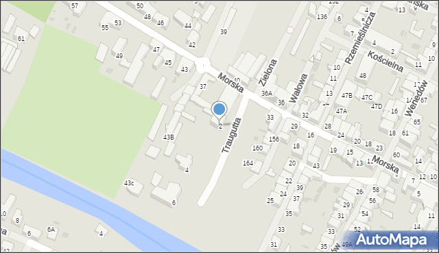 Darłowo, Traugutta Romualda, gen., 2, mapa Darłowo