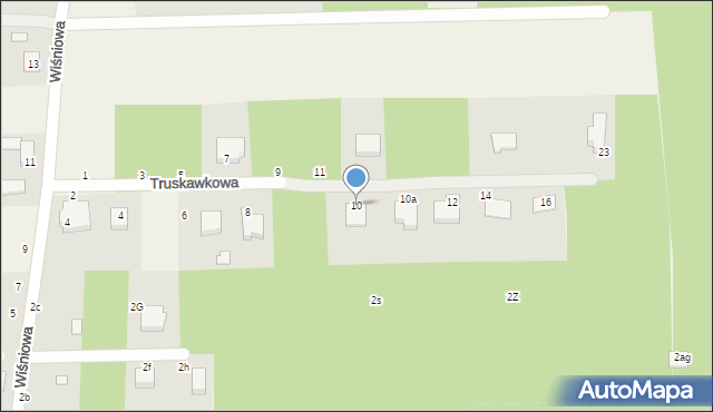 Dębniak, Truskawkowa, 10, mapa Dębniak