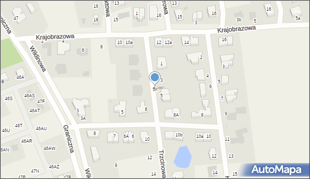 Dobra, Trzcinowa, 5n, mapa Dobra