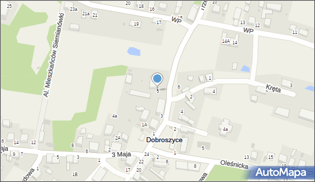 Dobroszyce, Trzebnicka, 5, mapa Dobroszyce