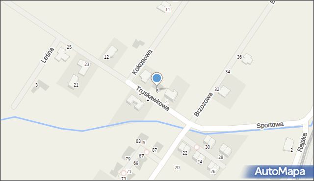 Domasław, Truskawkowa, 6, mapa Domasław