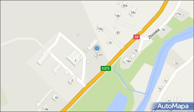 Dukla, Trakt Węgierski, 2, mapa Dukla