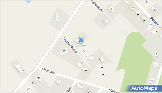 Dzbenin, Truskawkowa, 3, mapa Dzbenin