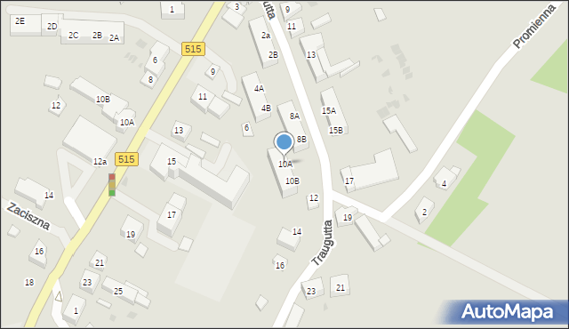 Dzierzgoń, Traugutta Romualda, gen., 10A, mapa Dzierzgoń
