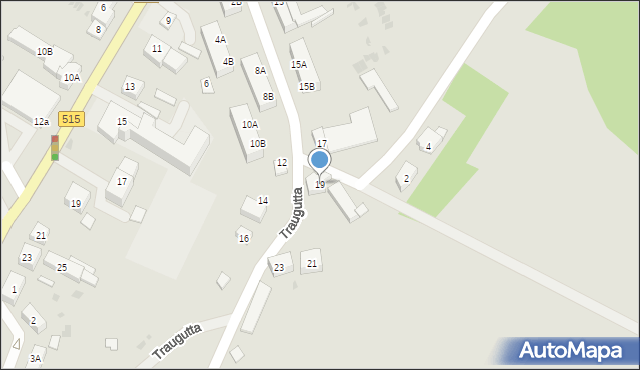 Dzierzgoń, Traugutta Romualda, gen., 19, mapa Dzierzgoń